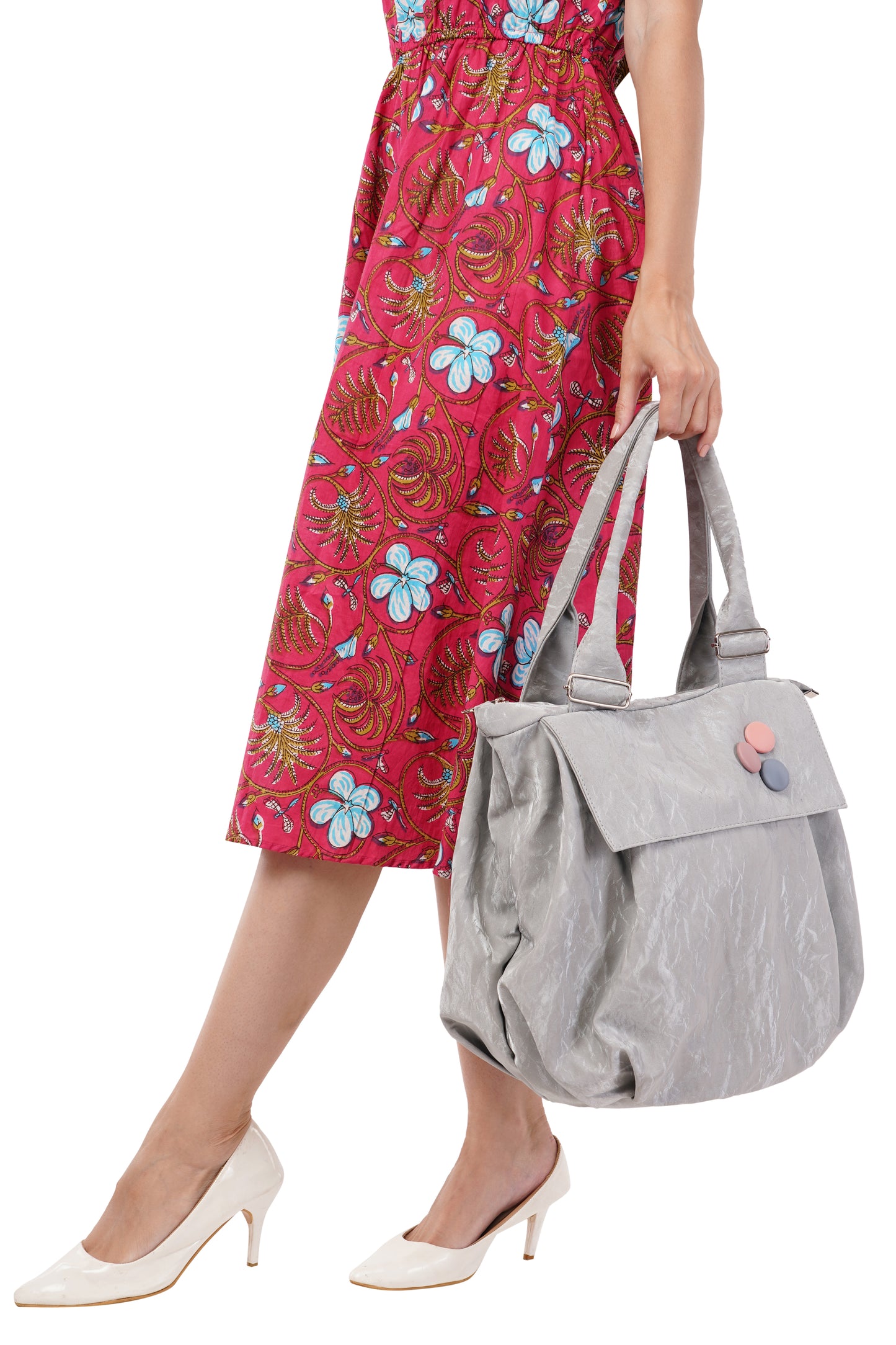 Grey Luxury Velvet tote bag