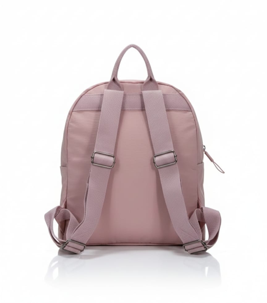 Pink Imported fabric Backpack