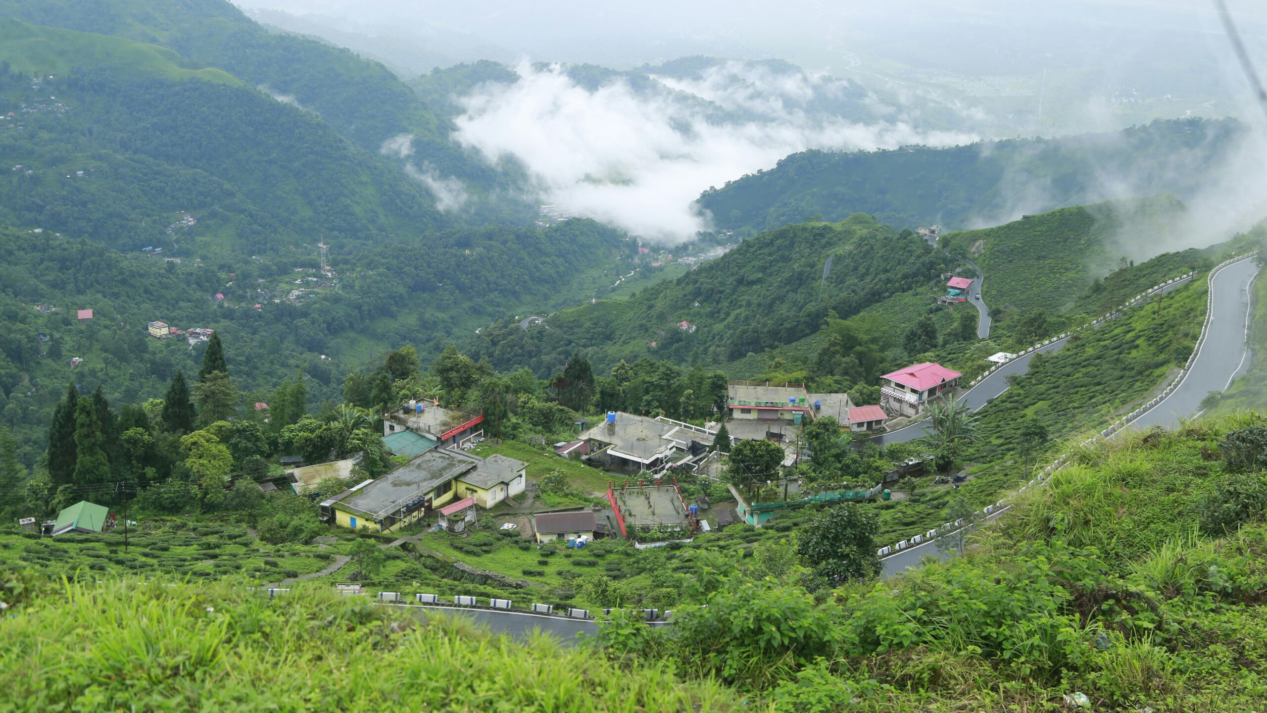 hilly areas