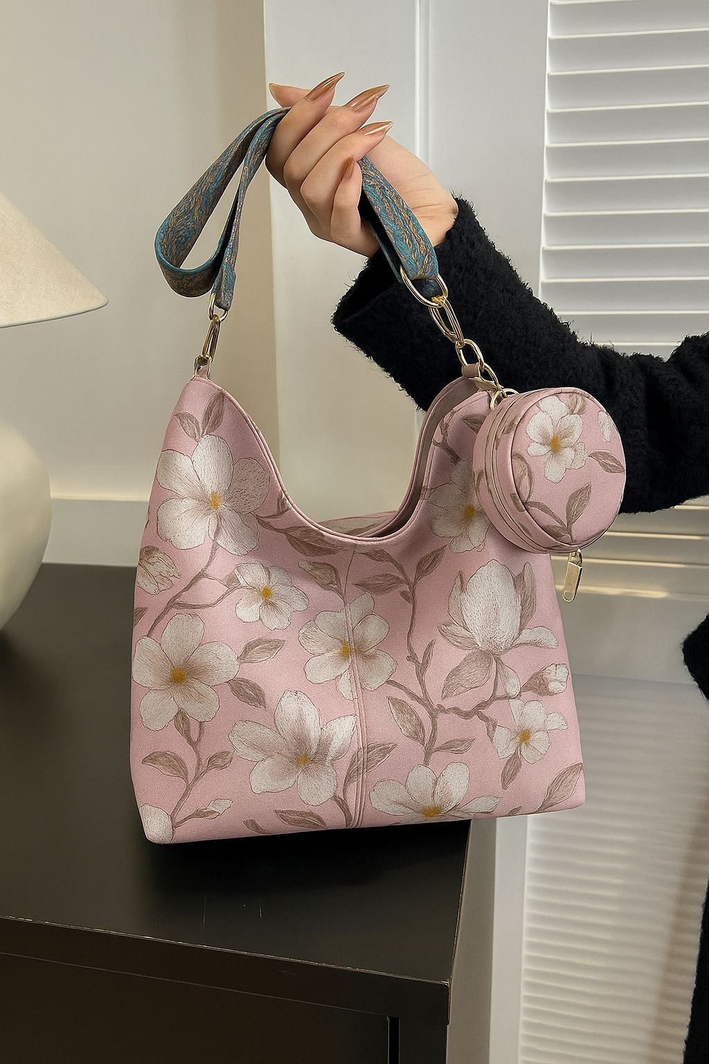 Pink Printed Tote bags