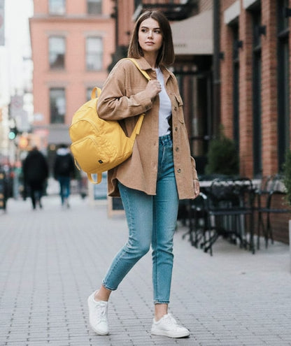 13 inch Yellow Imported fabric Backpack